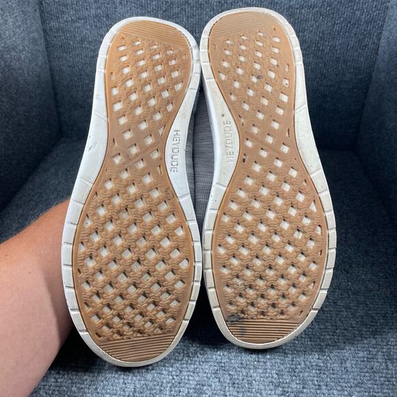 Hey Dude Welsh Grip Mix Shoes Men's 9 Beige/Oyster Slip On Casual Foam Insole - Picture 7 of 8